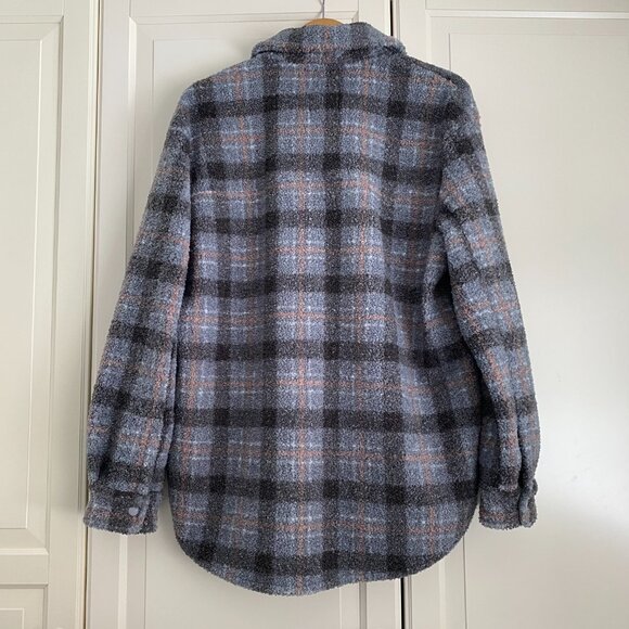 Abercrombie & Fitch Plaid Sherpa Jacket - Picture 4 of 5
